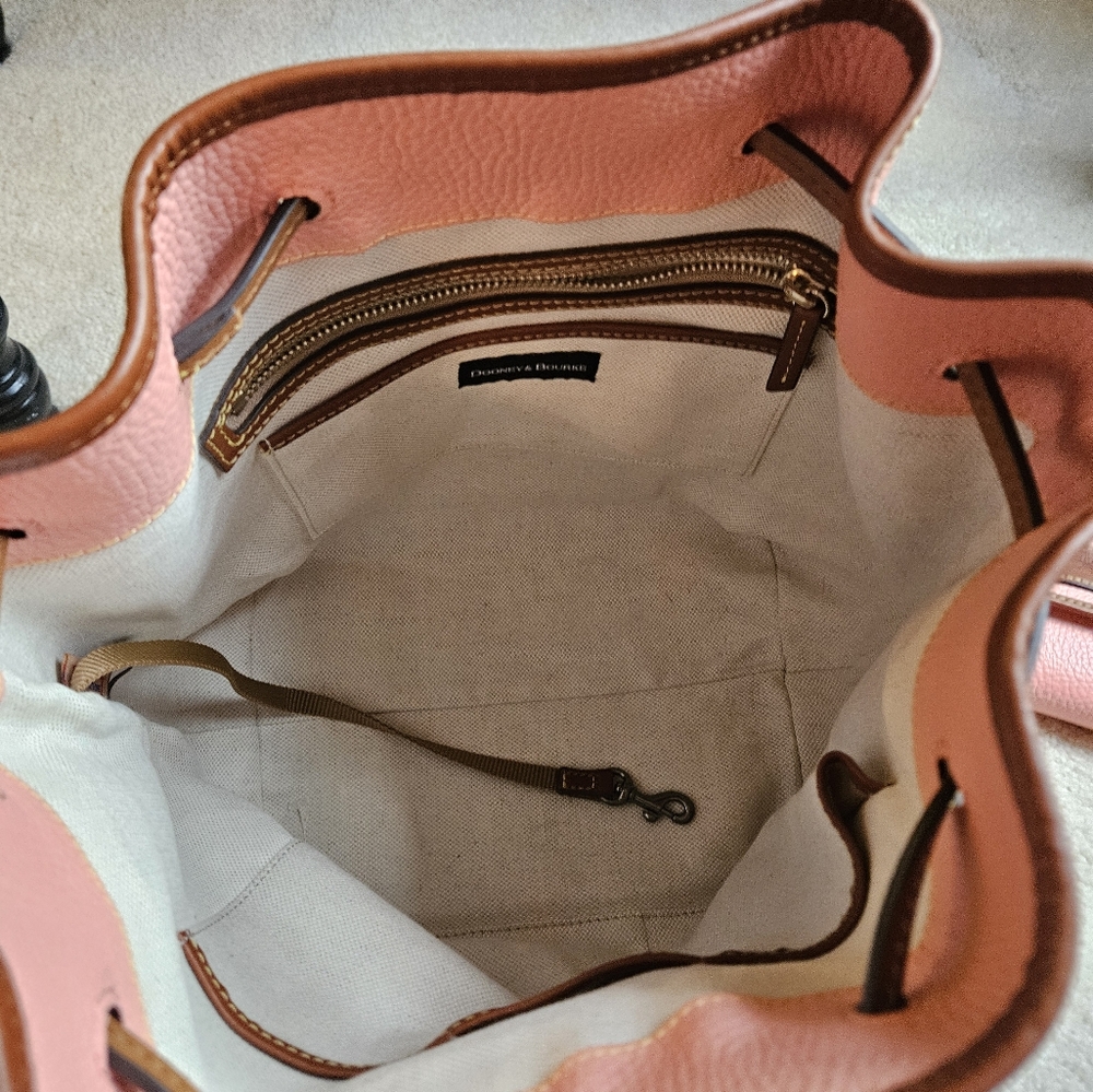 Dooney & Bourke Pink Shoulder Bag with Metallic Accents - Picture 7 of 16